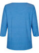 Blouse with 3/4 sleeves and striped pattern, Princess Blue Mel., Packshot image number 1