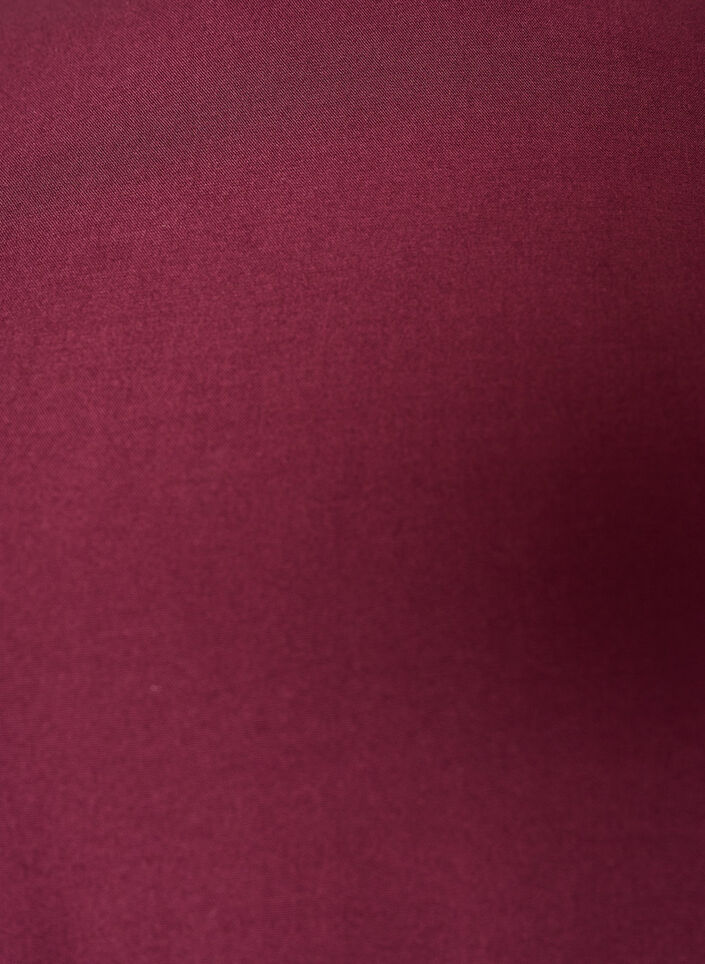 Short-sleeved woven blouse with round neck, Red, Packshot image number 2