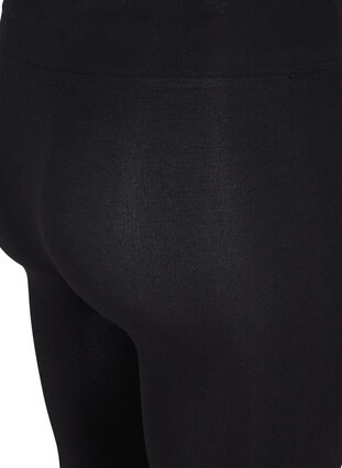 Plain seamless ski leggings, Black, Packshot image number 3