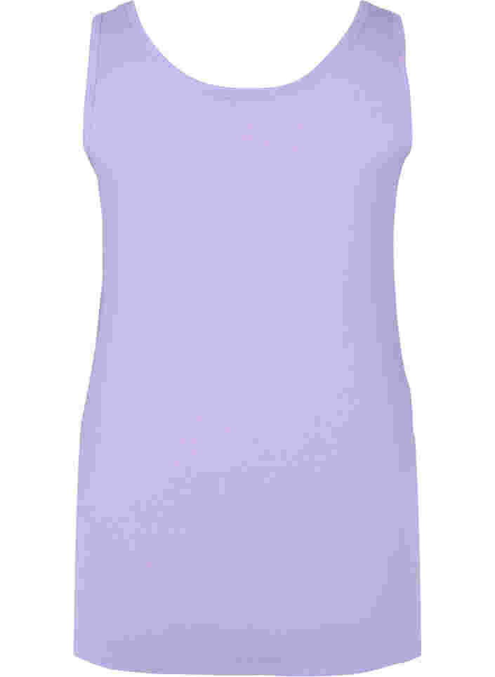 Cotton basic top, Paisley Purple, Packshot image number 1