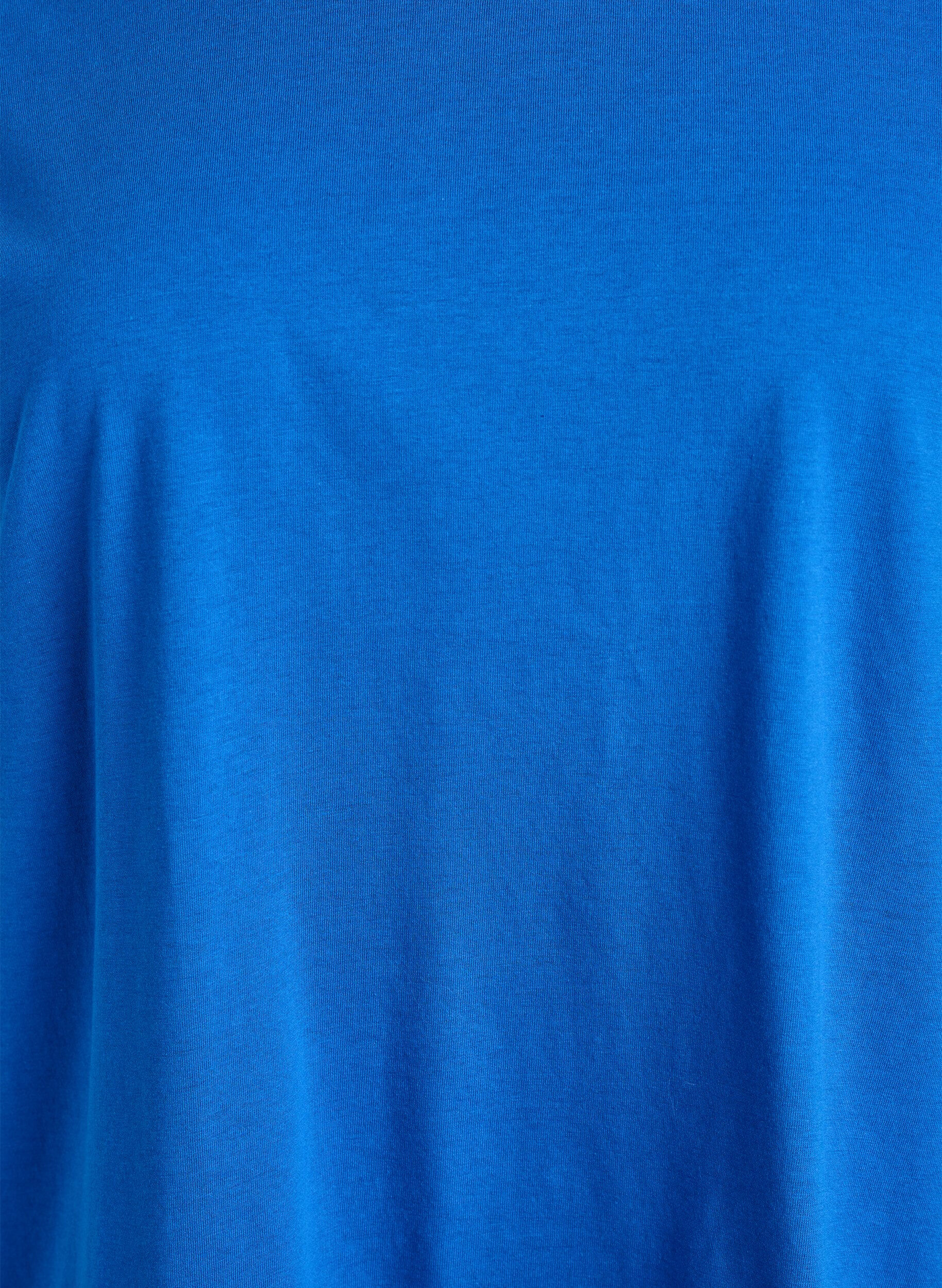 ZizzifashionShort-sleeved t-shirt in a cotton blend, Blue, Packshot image number 2