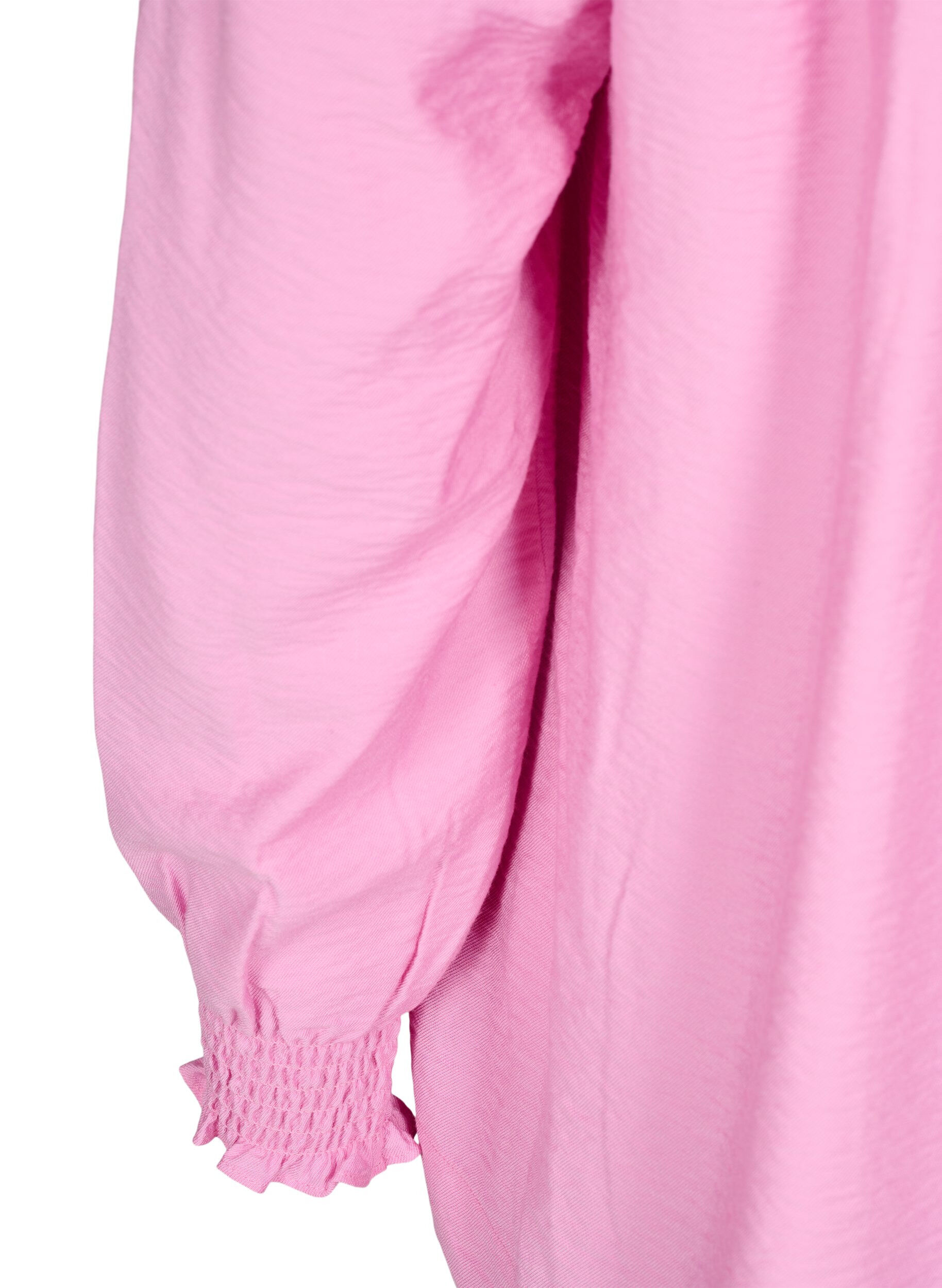Zizzifashion Blouse with ruffle collar, Pink, Packshot image number 3