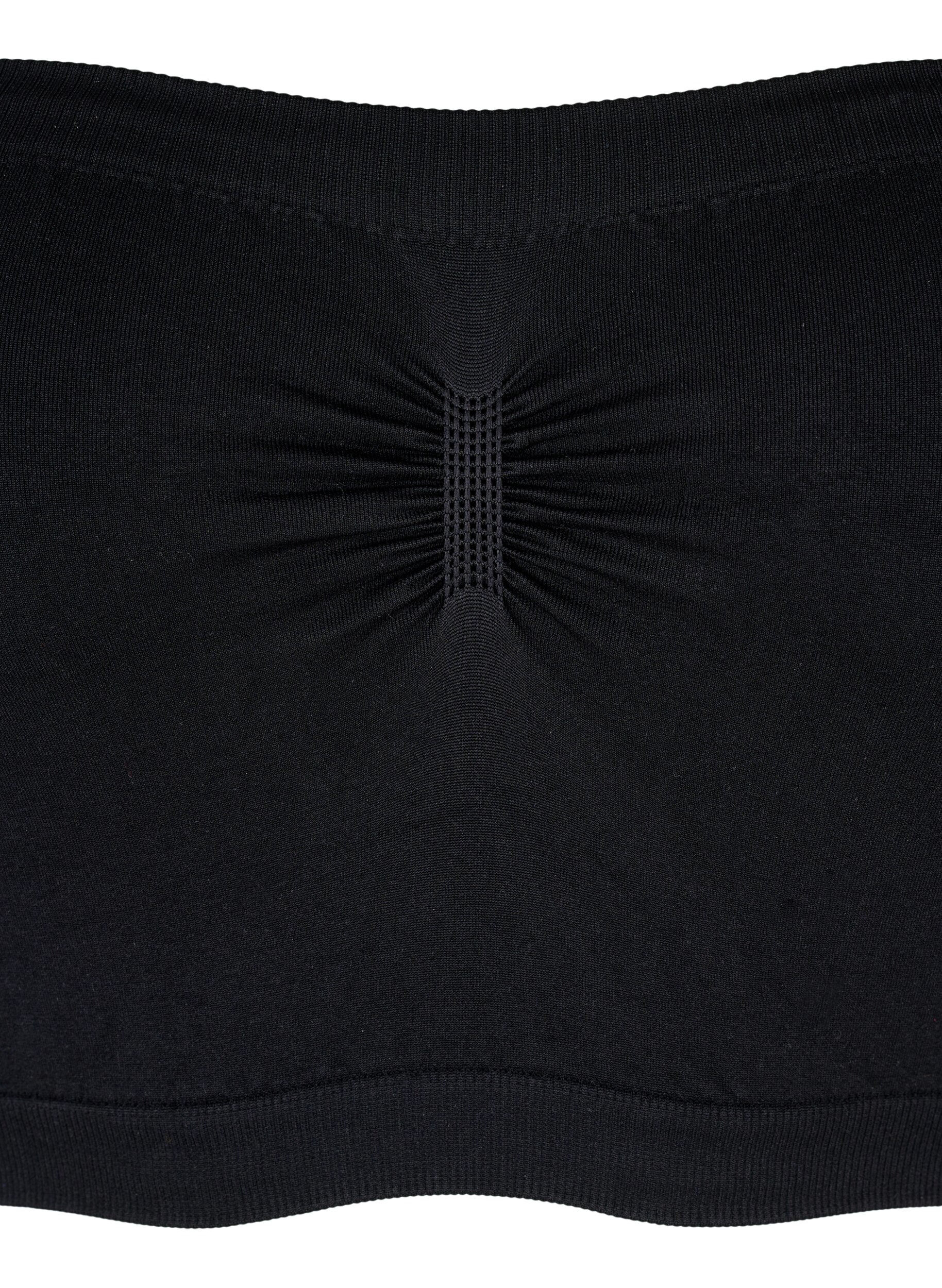 Zizzifashion Tube bra, Black, Packshot image number 2