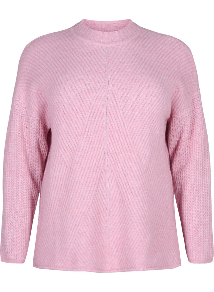 Jumper with a striped pattern and long sleeves, Corsage Mel., Packshot image number 0