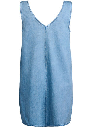 v neck denim pinafore dress Whistles Denim Pinafore Dress Denim Size 10