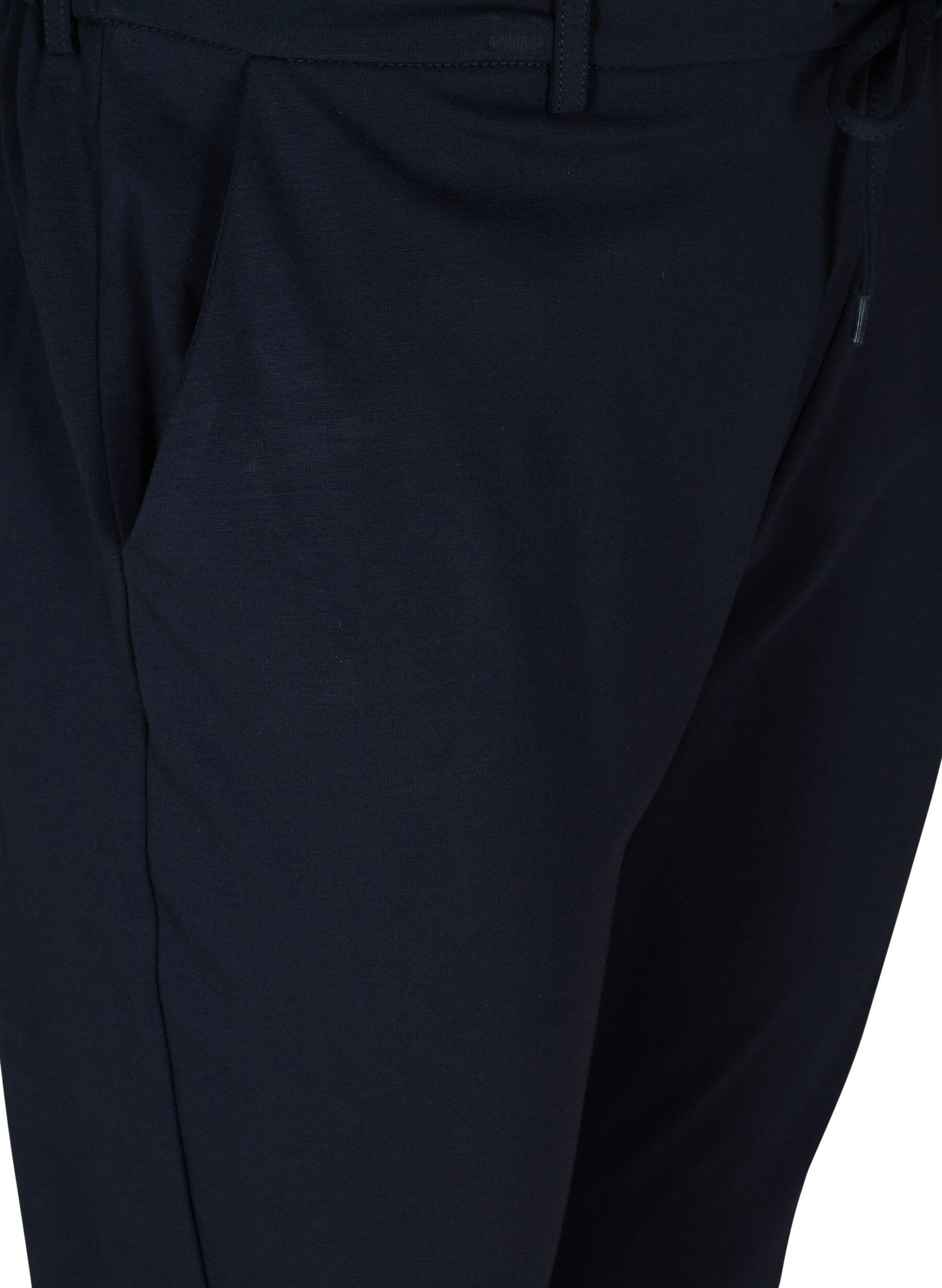 Zizzifashion Cropped Maddison trousers, Blue, Packshot image number 2