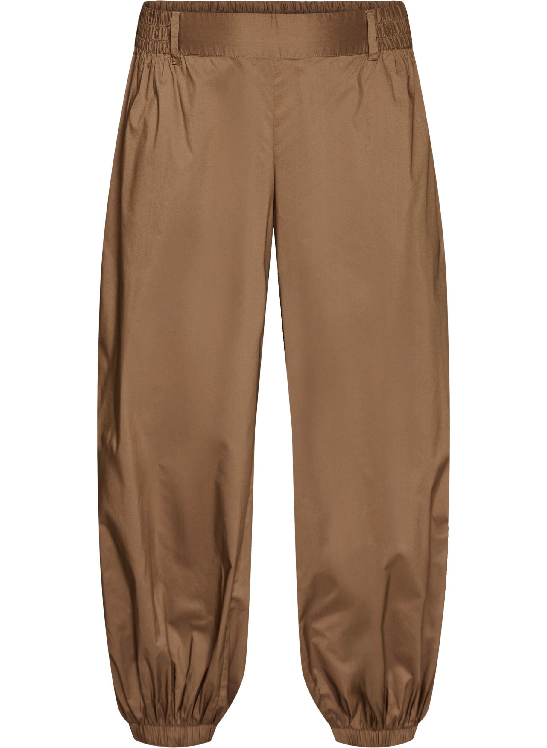 High-waisted balloon trousers with an elasticated waistband