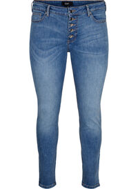 Sanna jeans with super slim fit and button closure
