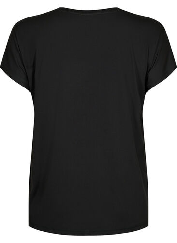 Training t-shirt with round neck, Black, Packshot image number 1