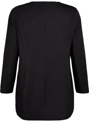 Spring jacket with concealed button placket, Black, Packshot image number 1