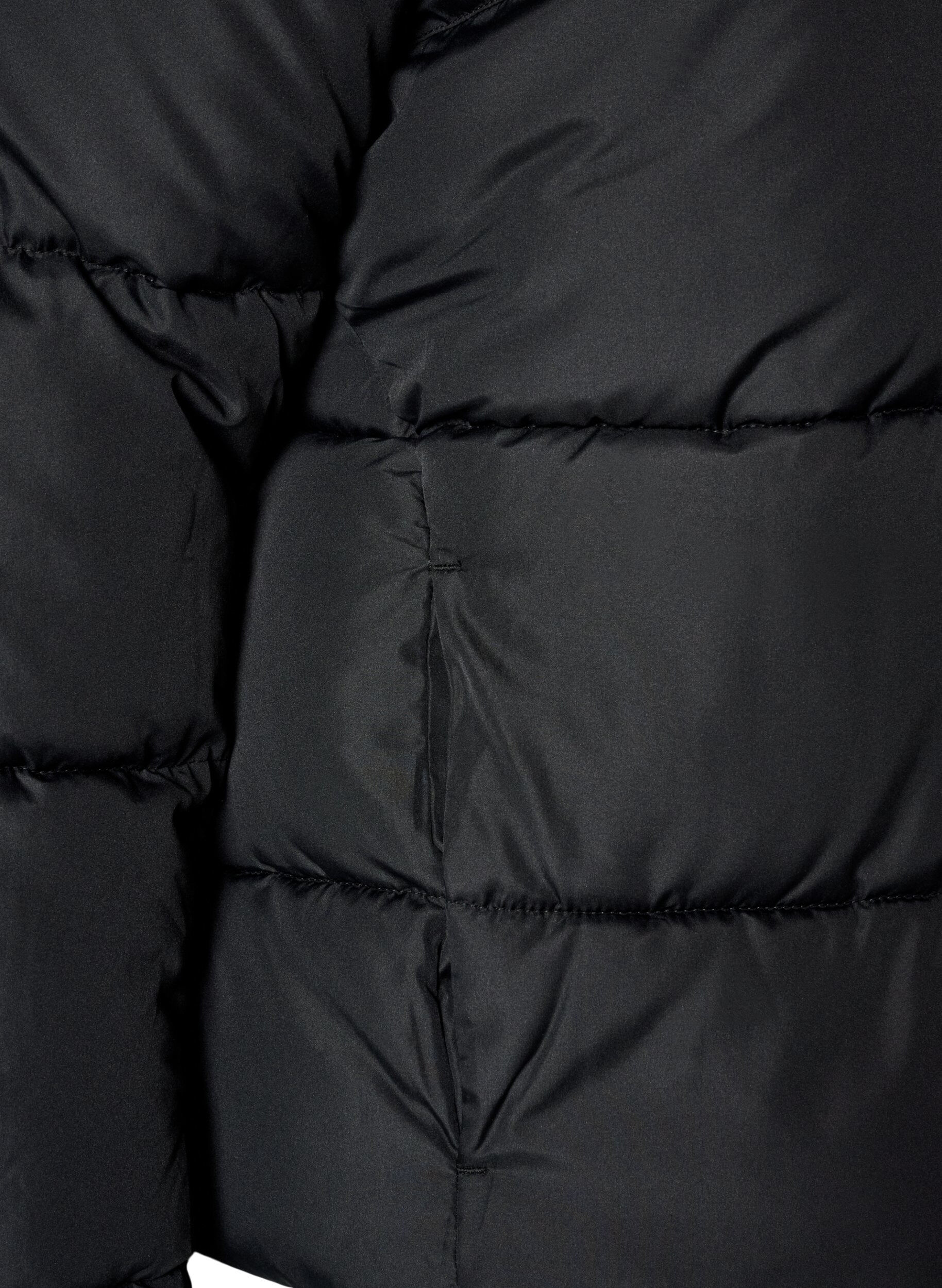ZizzifashionShort puffer jacket with a high collar, Black, Packshot image number 3