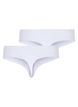 2-pack seamless g-string, White, Packshot image number 1