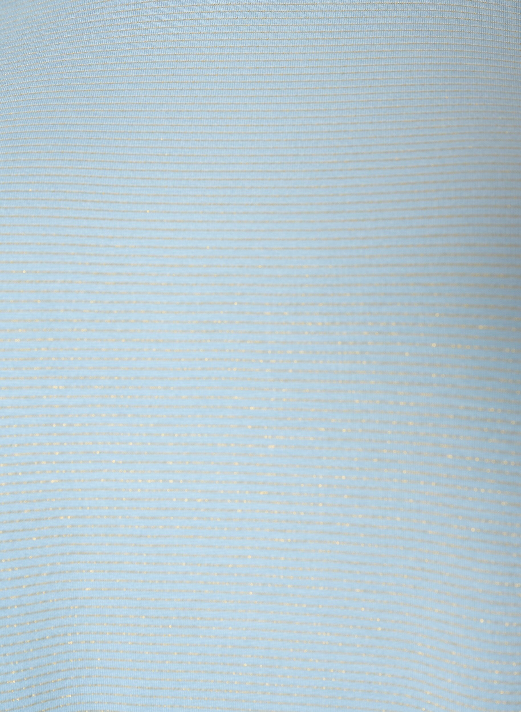 ZizzifashionViscose T-shirt with glitter stripes, Light Blue, Packshot image number 2
