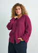 Cardigan in soft knit with gold-coloured buttons, Red, Model image number 0