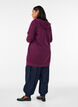 Blouse with balloon effect and chiffon details, Red, Model image number 2