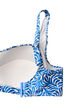 Bikini top with padding and print, Blue, Packshot image number 3