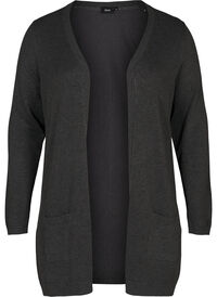 Long knitted cardigan in a viscose blend