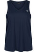 Sports top with V-neck, Blue, Packshot image number 0