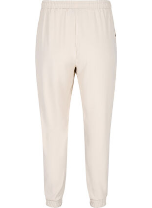 Trousers with pockets and elasticated trim, Warm Sand, Packshot image number 1