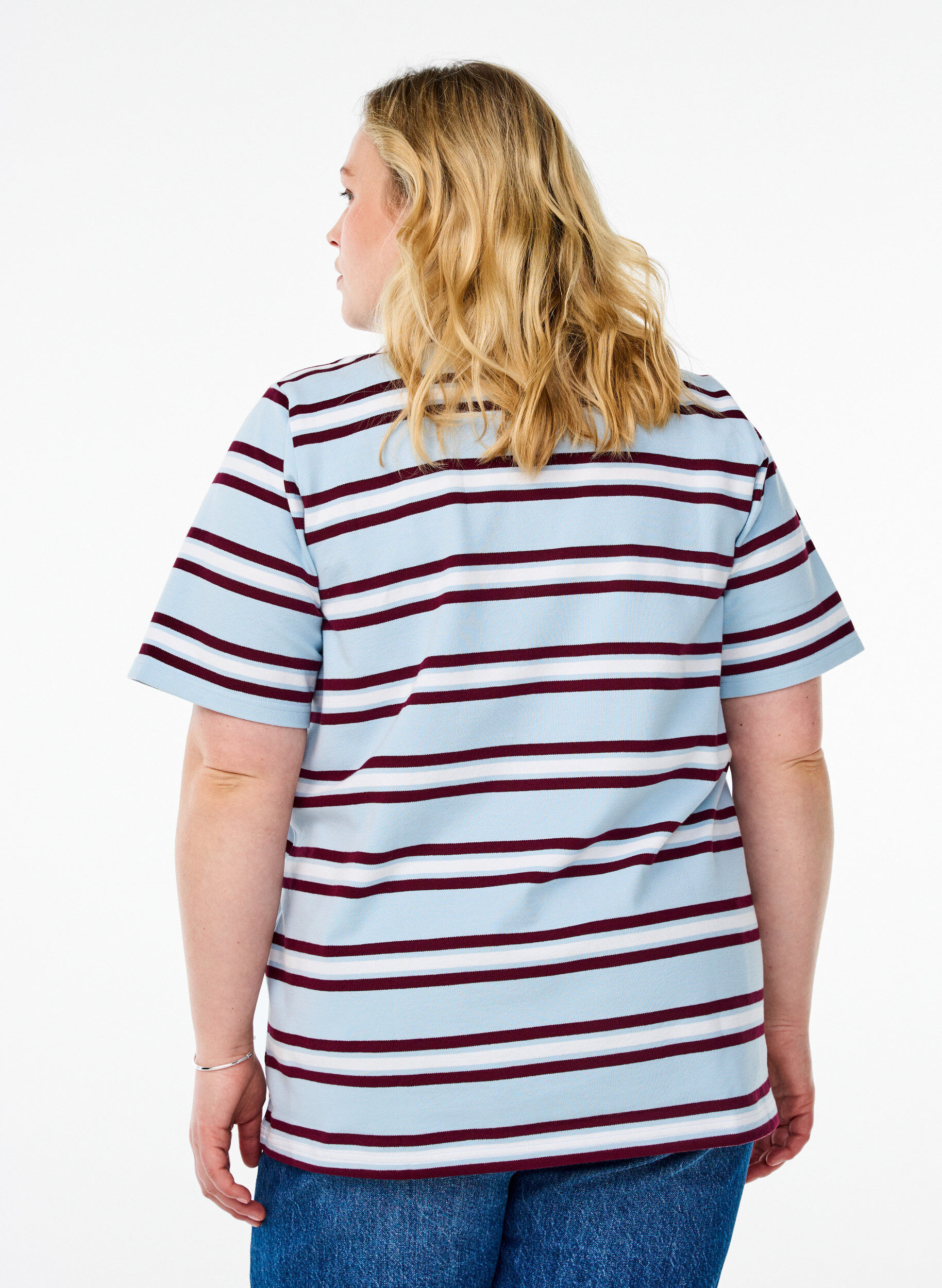 Zizzifashion Short sleeve polo shirt, Light Blue, Model image number 2