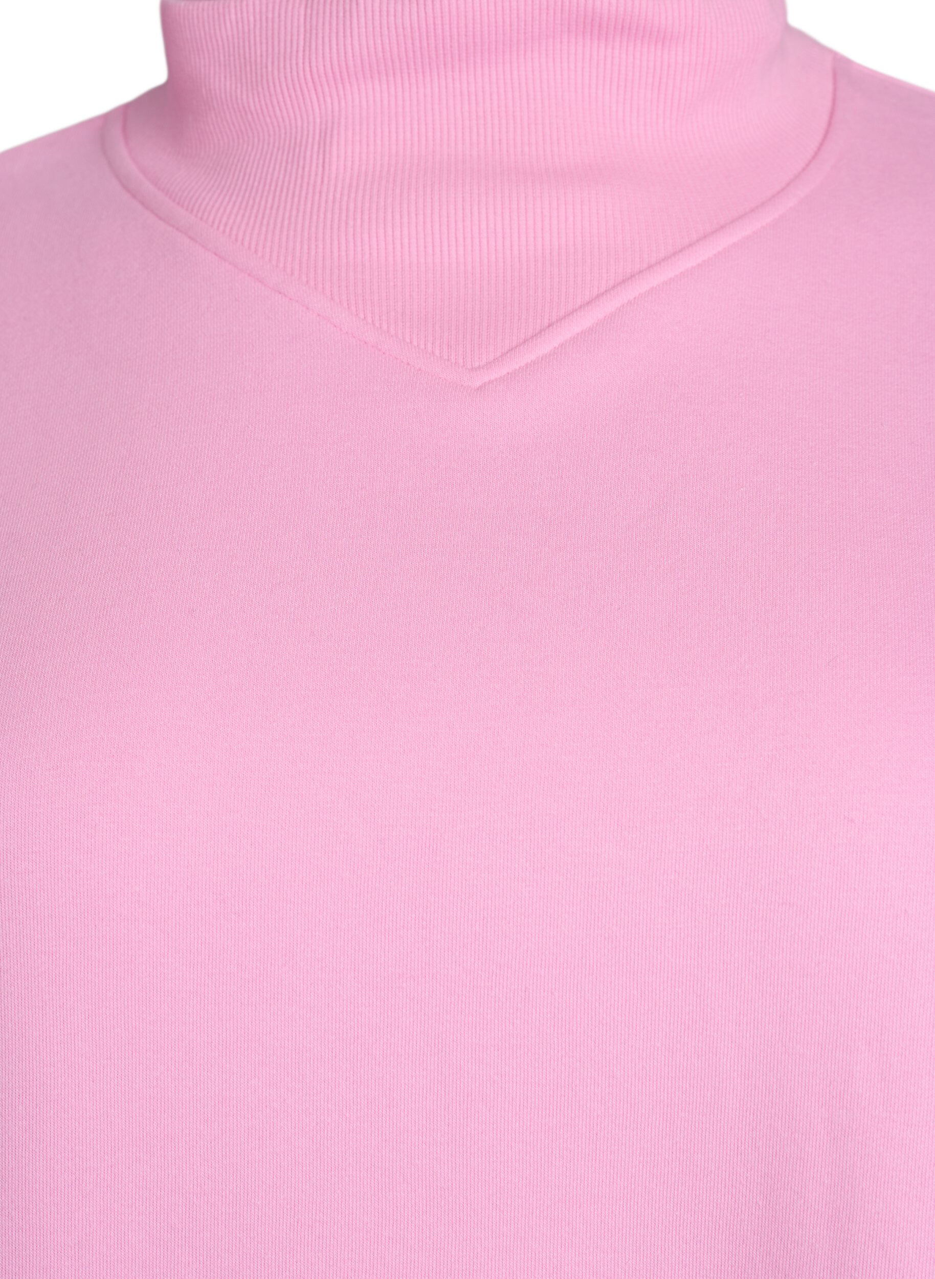 Zizzifashion Sweatshirt with high neck and long sleeves, Pink, Packshot image number 1