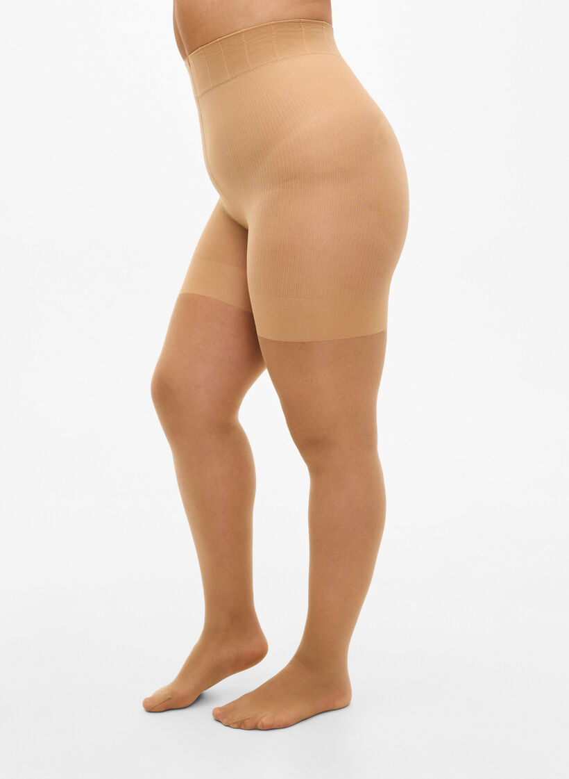 40 denier tights with push-up effect, Beige, Model image number 0