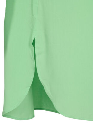 Long viscose shirt with 2/4 sleeves, Summer Green, Packshot image number 3