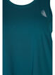 Plain-coloured sports top with round neck, Green, Packshot image number 2