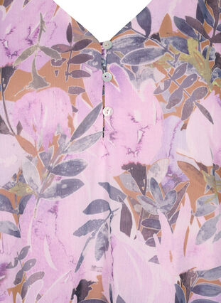 Short-sleeved printed blouse, Orchid Bouquet AOP, Packshot image number 2
