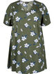 FLASH - Tunic with v neck and print, Olive Night Flower, Packshot image number 0