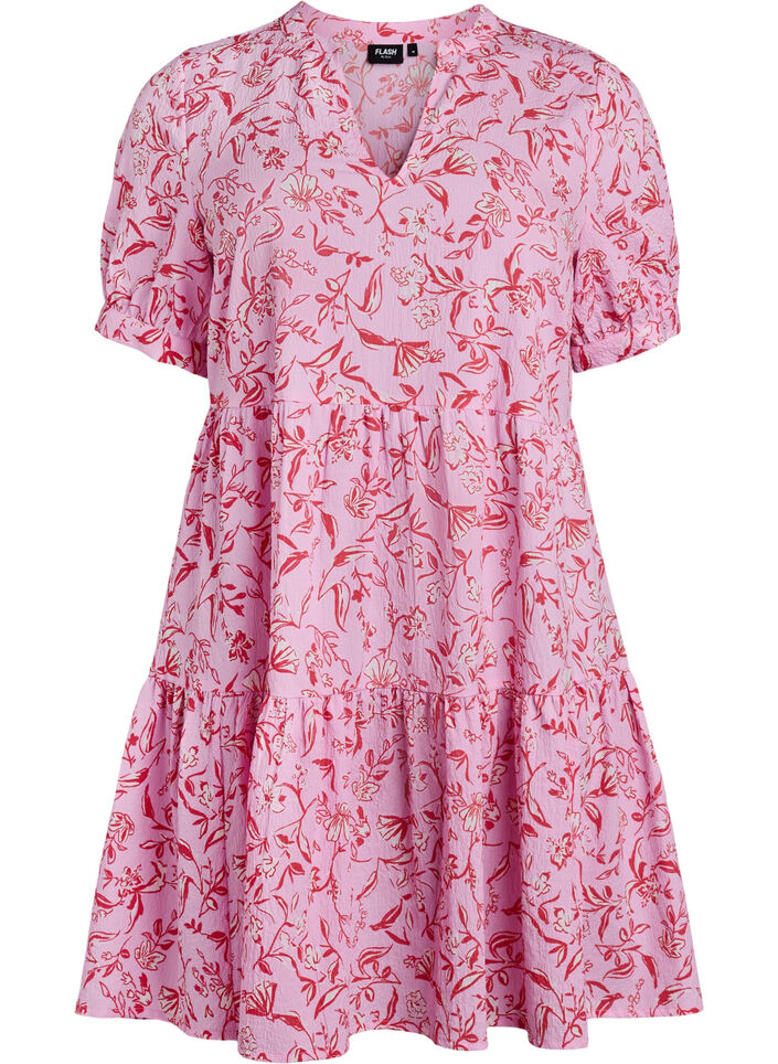 Short A-line dress, Purple, Packshot image number 0