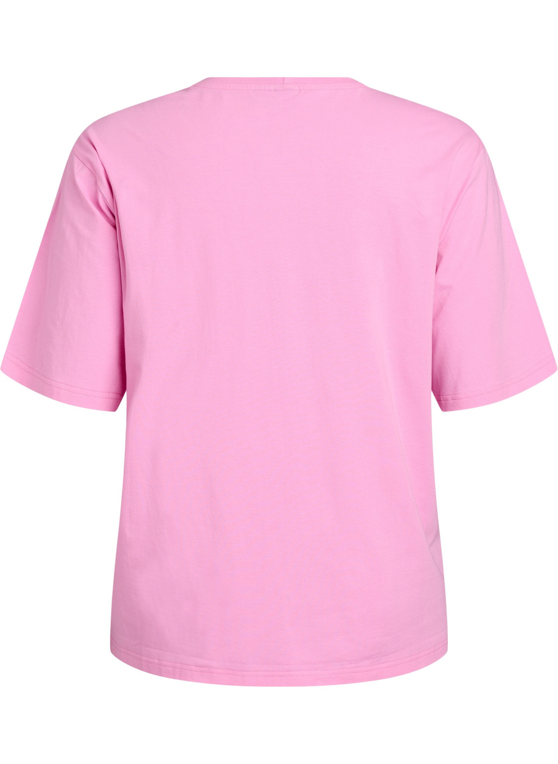 ZizzifashionSporty t-shirt in organic cotton, Pink, Packshot image number 1