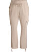 Loose cargo trousers in cotton, Beige, Packshot image number 0