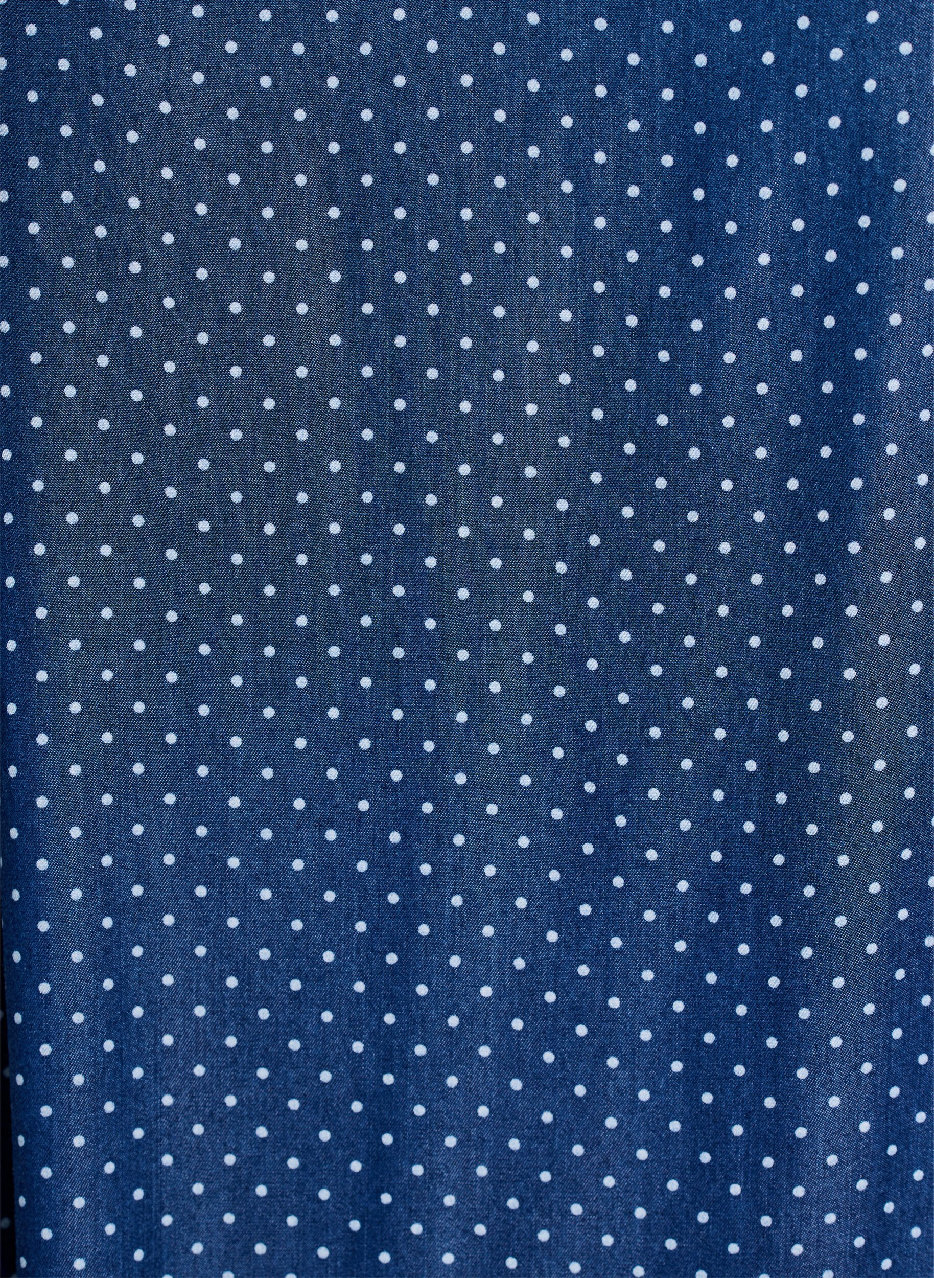 ZizzifashionKnee-length strap dress in TENCEL&trade; Lyocell with a denim look, Blue, Packshot image number 2