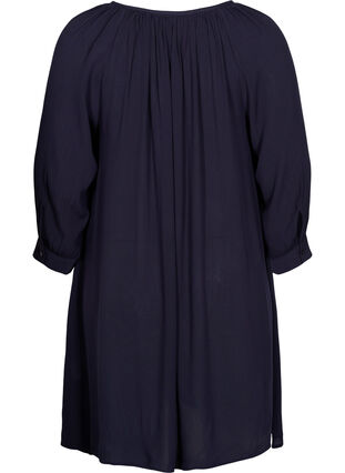 Viscose tunic with 3/4 sleeves, Night Sky, Packshot image number 1