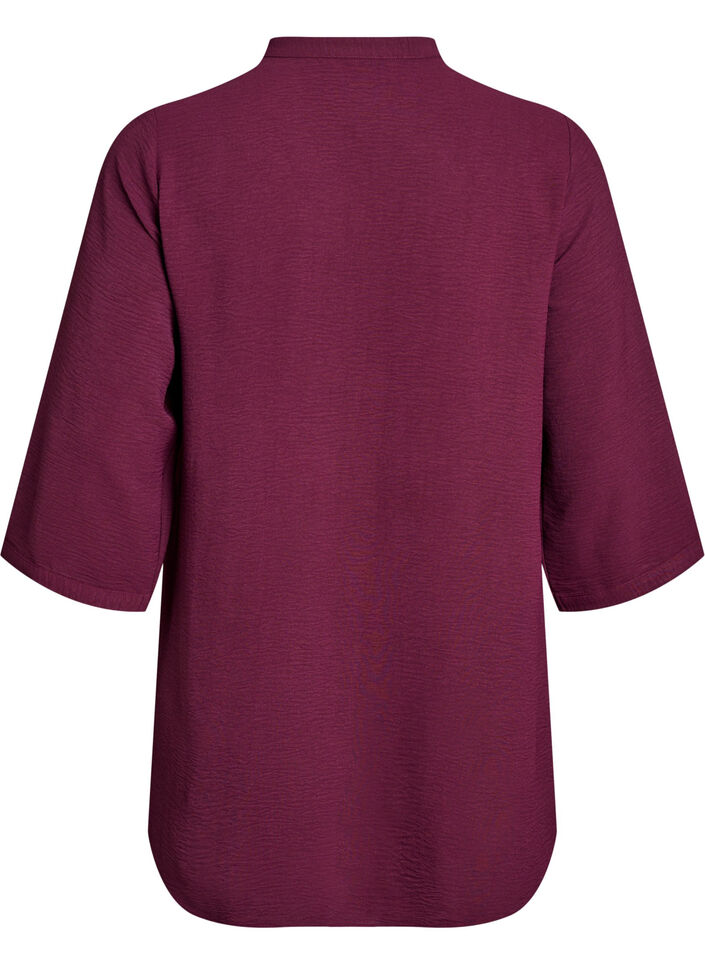 FLASH - Tunic with 3/4 sleeves, Dark Bordeaux, Packshot image number 1