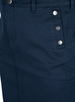 Close-fitting skirt with button details, Navy, Packshot image number 2