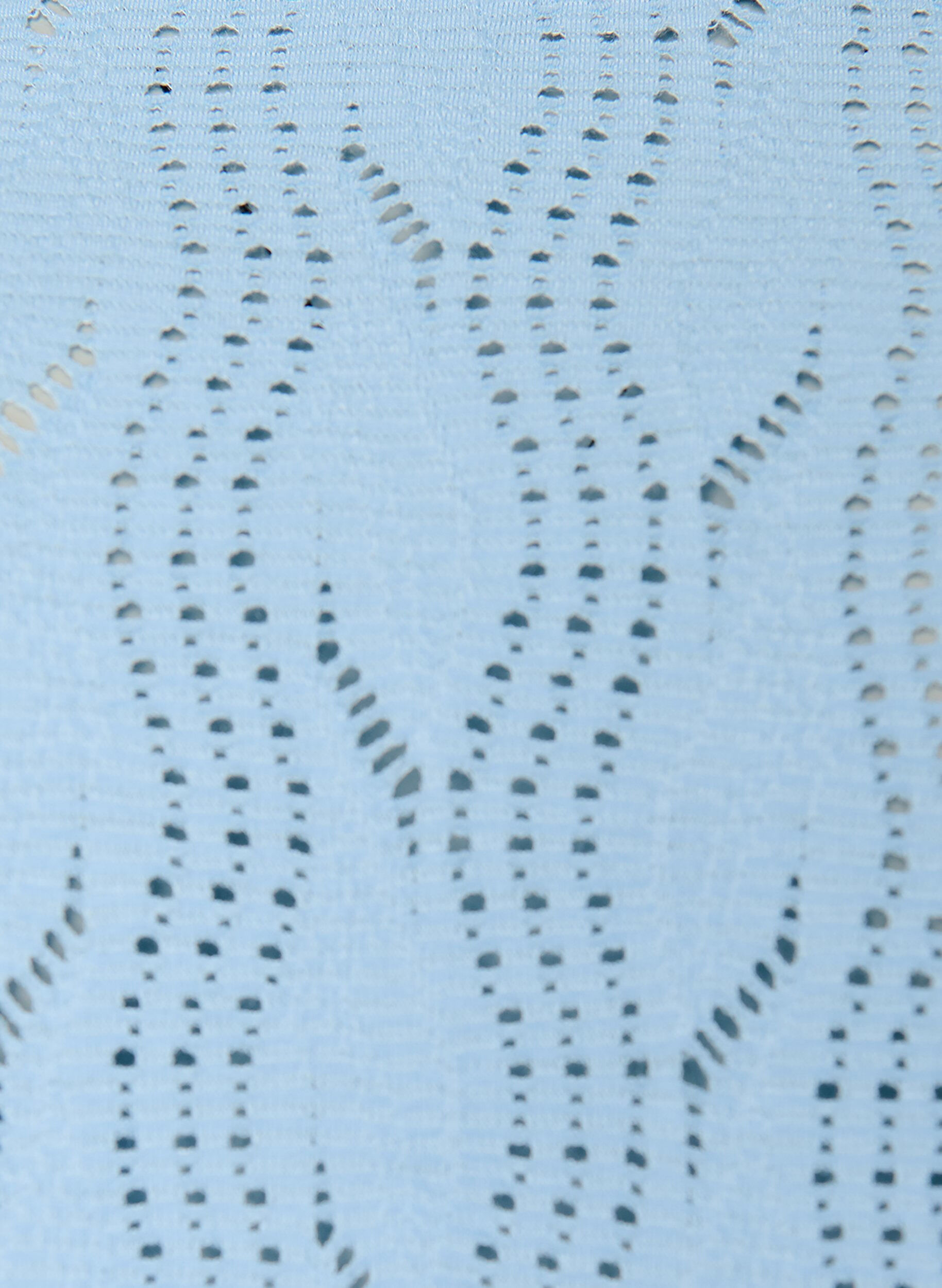 Zizzifashion Short jersey dress with eyelet pattern, Light Blue, Packshot image number 2