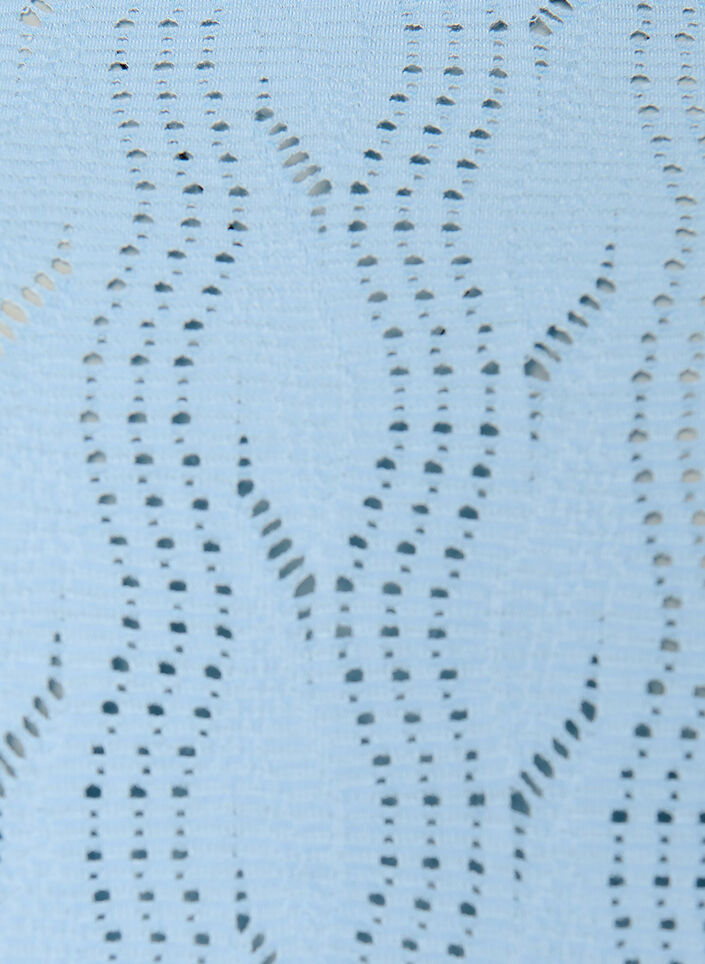 Short jersey dress with eyelet pattern, Light Blue, Packshot image number 2