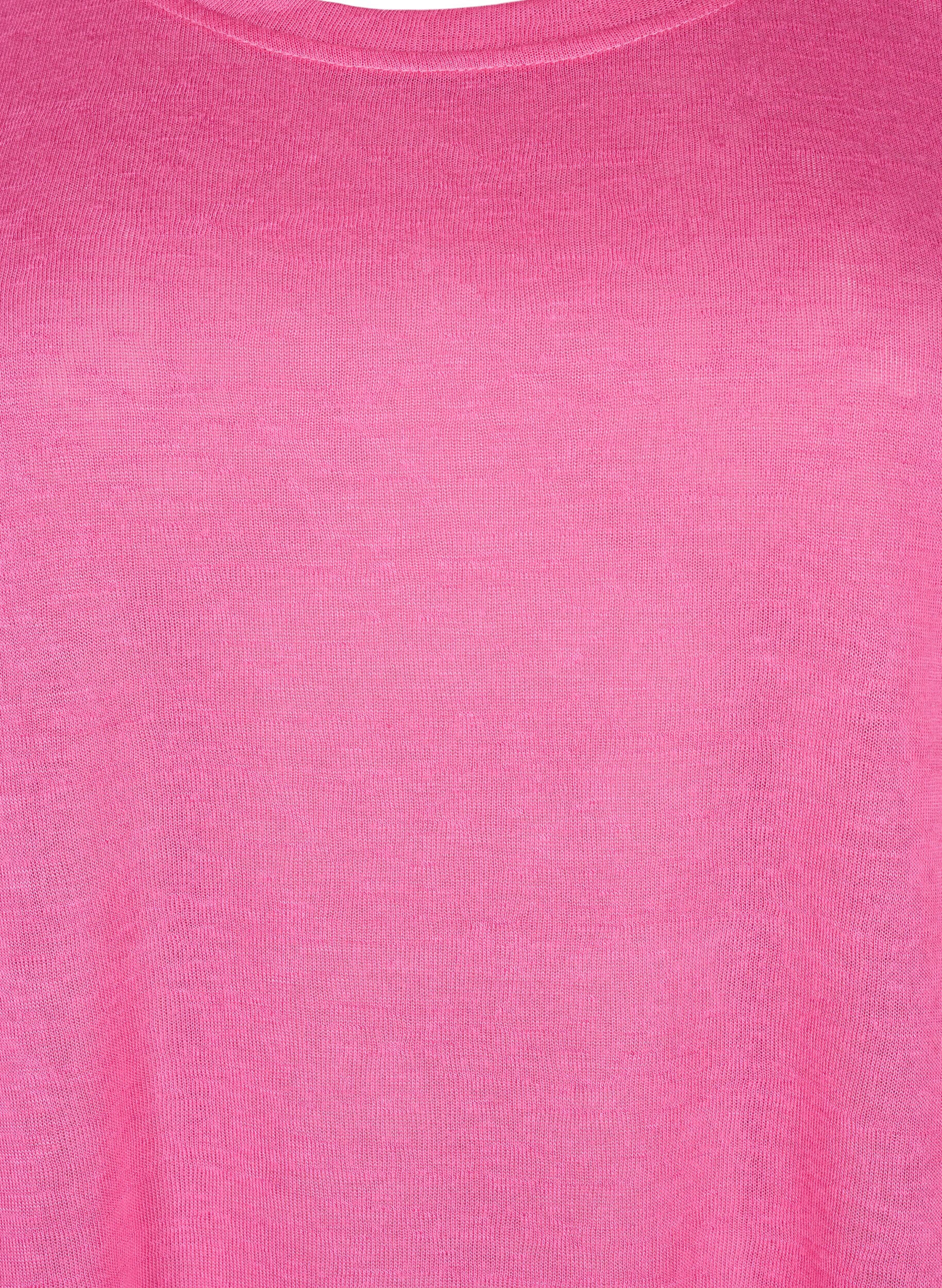 Zizzifashion Blouse with 3/4 sleeves, Shocking Pink, Packshot image number 2