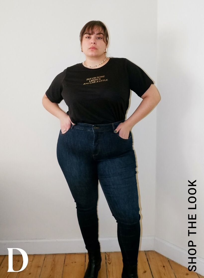 1 pair of jeans - 3 body shapes, , Model