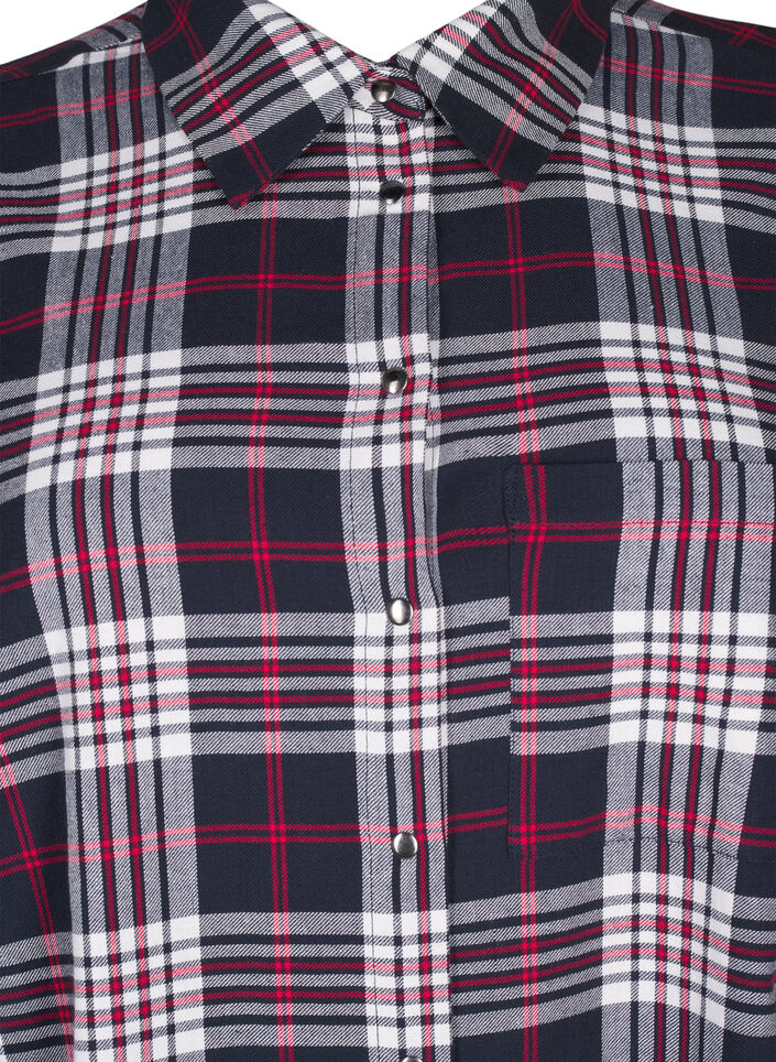 Checked shirt with long sleeves, Check, Packshot image number 2