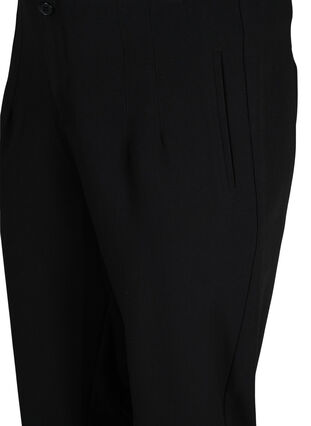 Classic high-waisted trousers, Black, Packshot image number 2