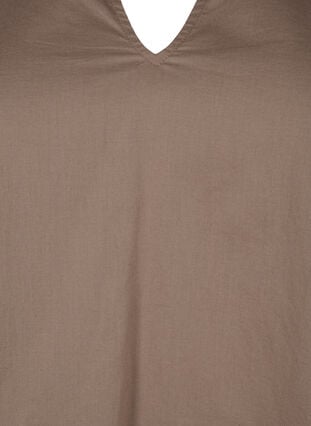 Long sleeve blouse with decorative details, Caribou, Packshot image number 2