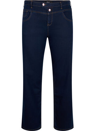 Regular fit Gemma jeans with a high waist, Blue denim, Packshot image number 0