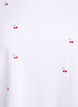 T-shirt in organic cotton with embroidered motifs, White, Packshot image number 2