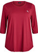 Workout top with 3/4 sleeves, Red, Packshot image number 0