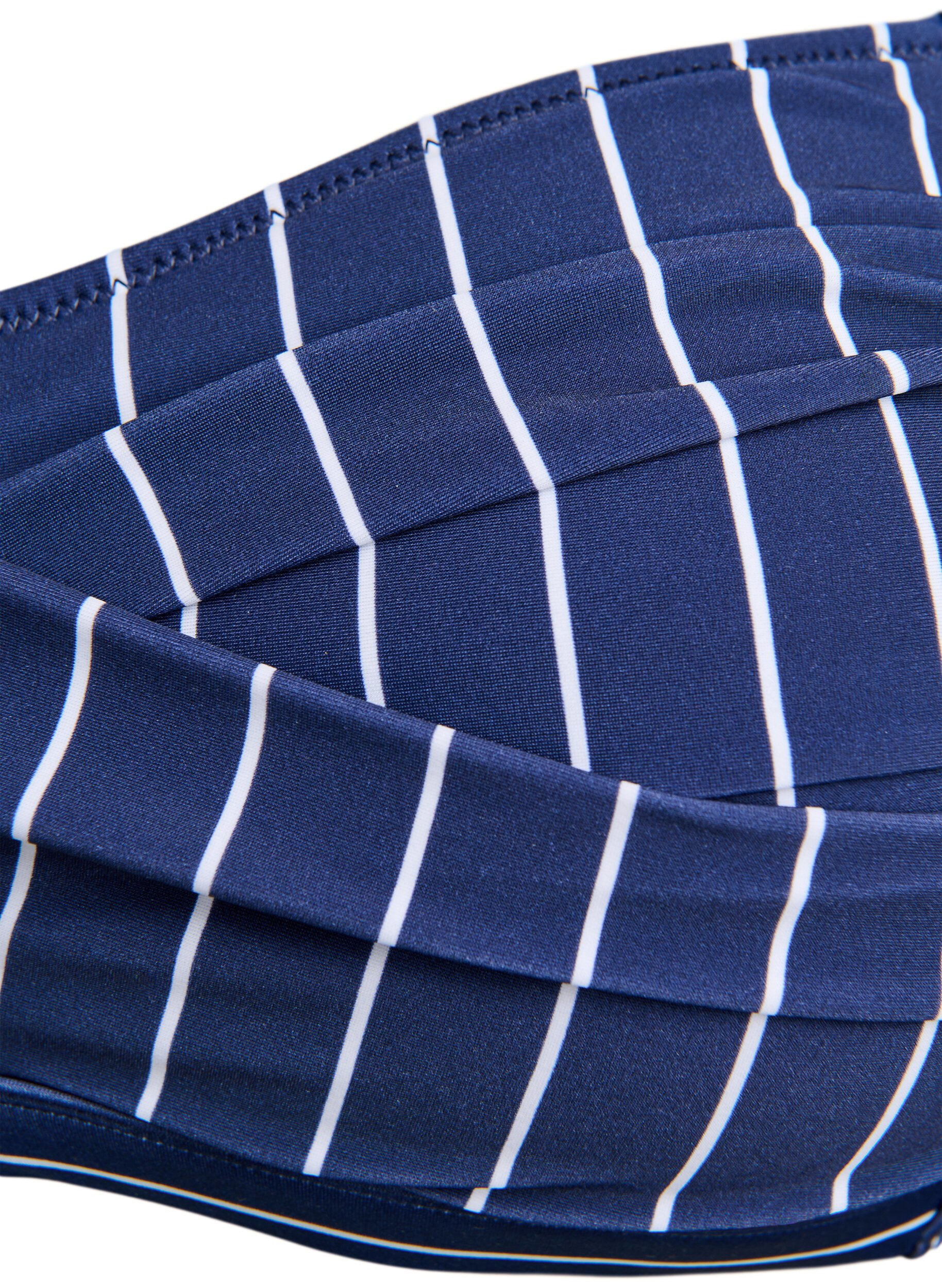 Zizzifashion Bikini top with padding and print, Blue, Packshot image number 2