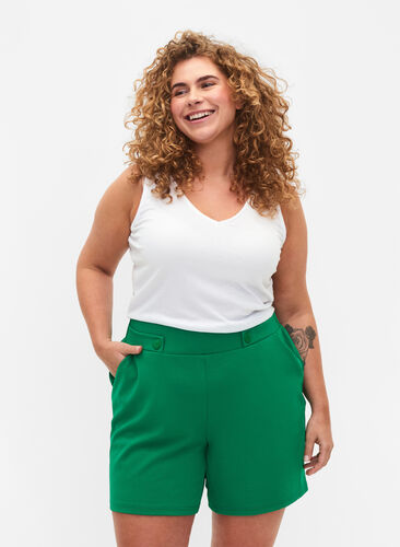 Shorts with pockets and loose fit, Jolly Green, Model image number 0