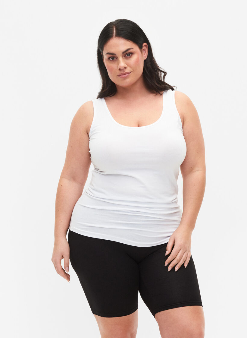 2-pack viscose cycling shorts, Black, Model image number 0